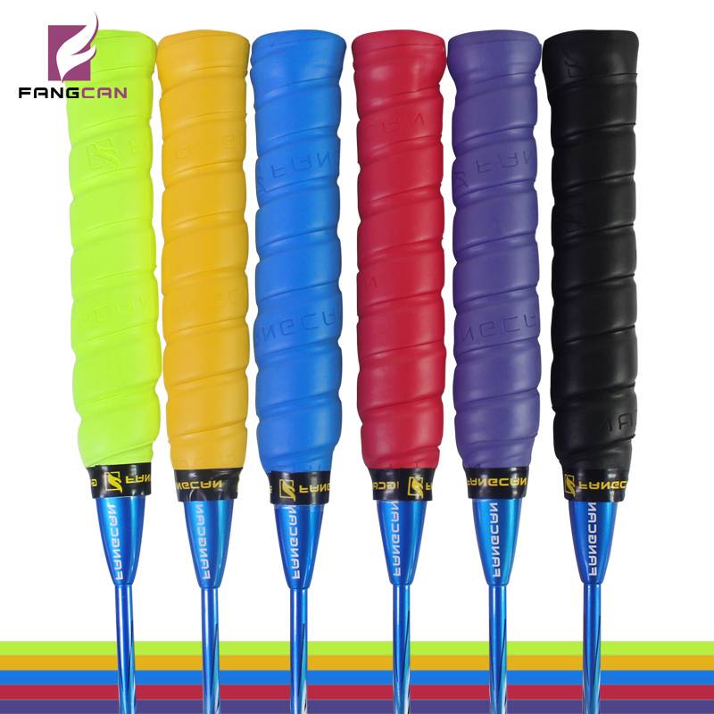 Fangcan 6 st tacky pu tennis grip kudde badminton squash racket över grepp med skumkant