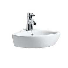 Laufen Hjørnevask 440 x 380 mm med hanehul. Hvid