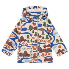 Kuling Stockholm Mönstrad Skaljacka Doodle Map 98 cm  Blå  98 cm  Unisex