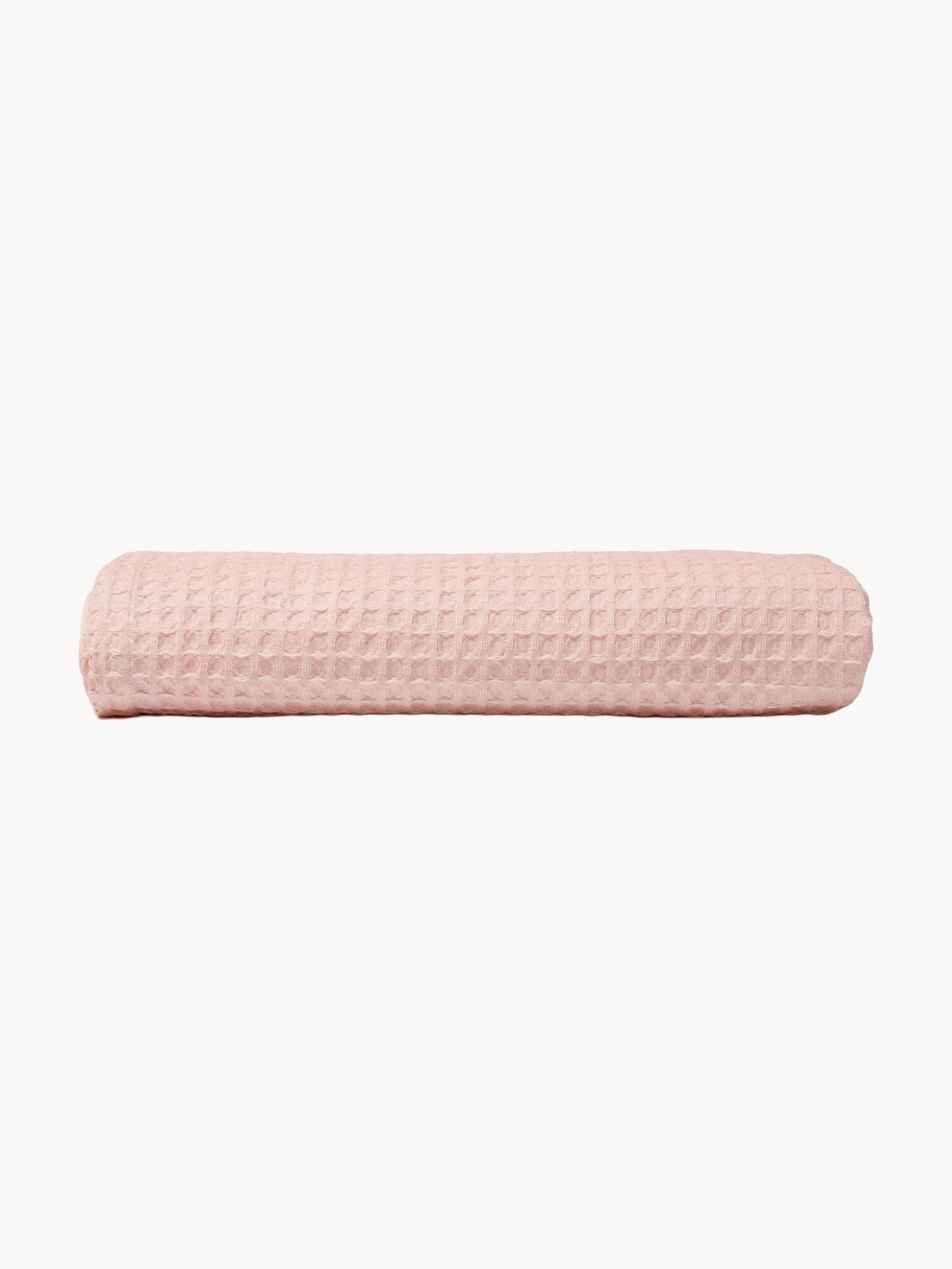 Handduk i Bomullshoneycomb Cherry Pink