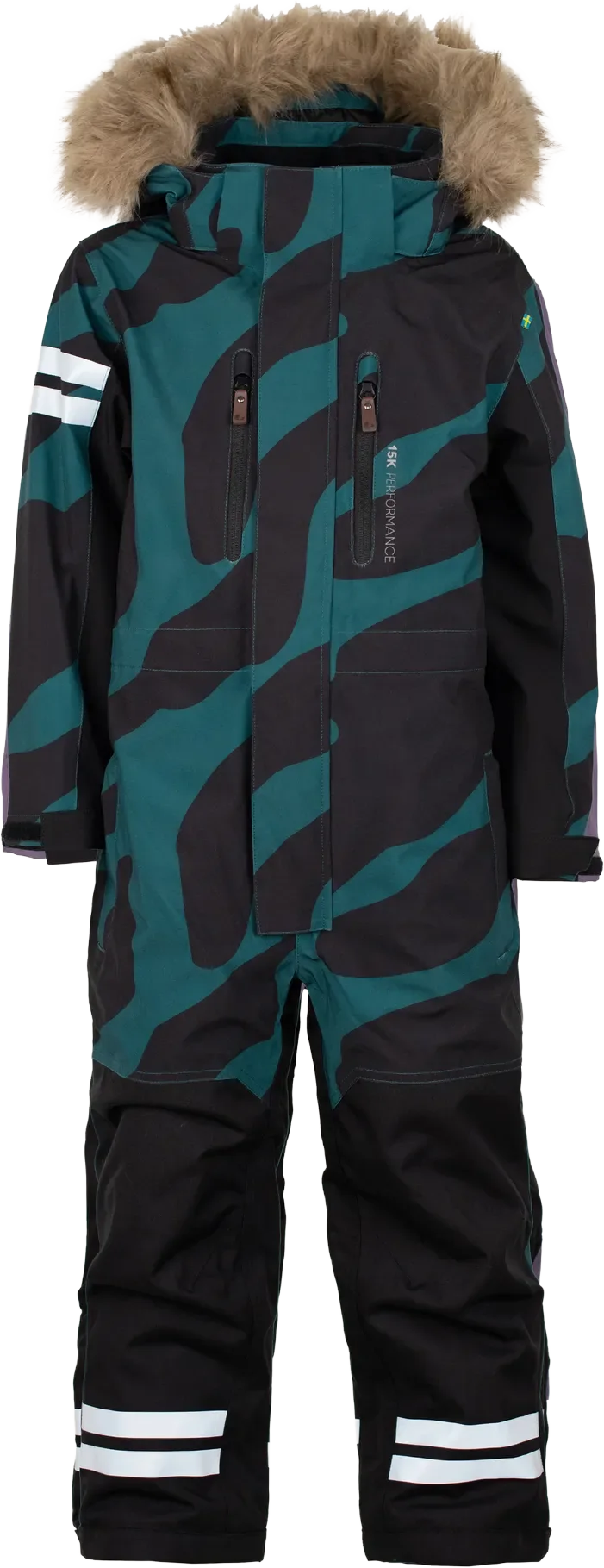 Lindberg Kids' Colden Overall Dark Teal/black, 130