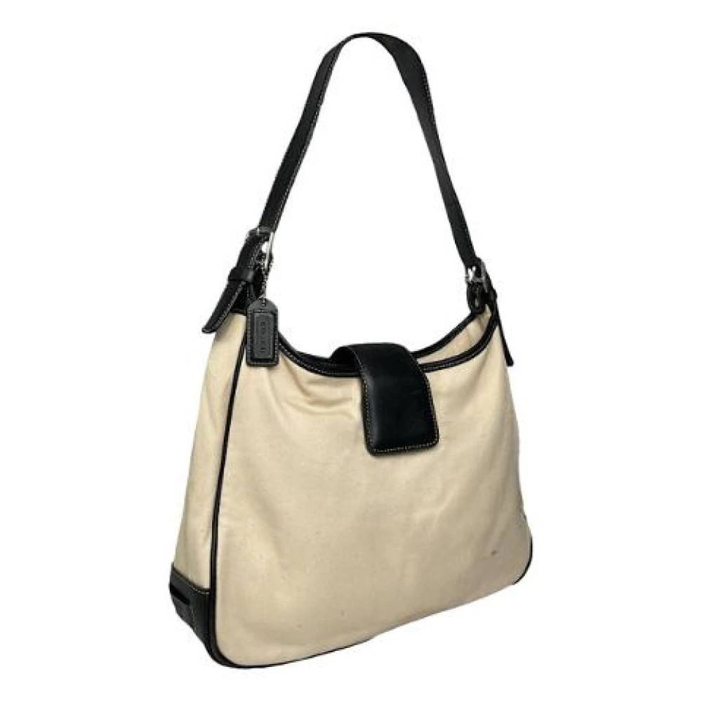 Coach Pre-owned Pre-owned Shoulder Bag - Vintage - Dame - Beige - ONE SIZE - Uld