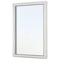 FAST FÖNSTER SVENSKA FÖNSTER RUND PROFIL 3-GLAS VIT ALUMINIUM