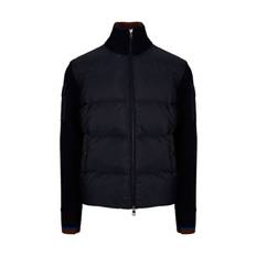 MONCLER HYBRID ZIP JACKET Size: M, colour: NAVY