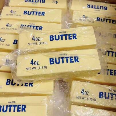 Ny Butter Stick Squishy – supermjuk – långsam återhämtning – mjuk Butter Stick Squishy – Butter Stick i påse, rolig stressleksak för kontorsarbetare o - Multifärgad (rosa,Krama smörpinnen,2-delade smörpinnar)