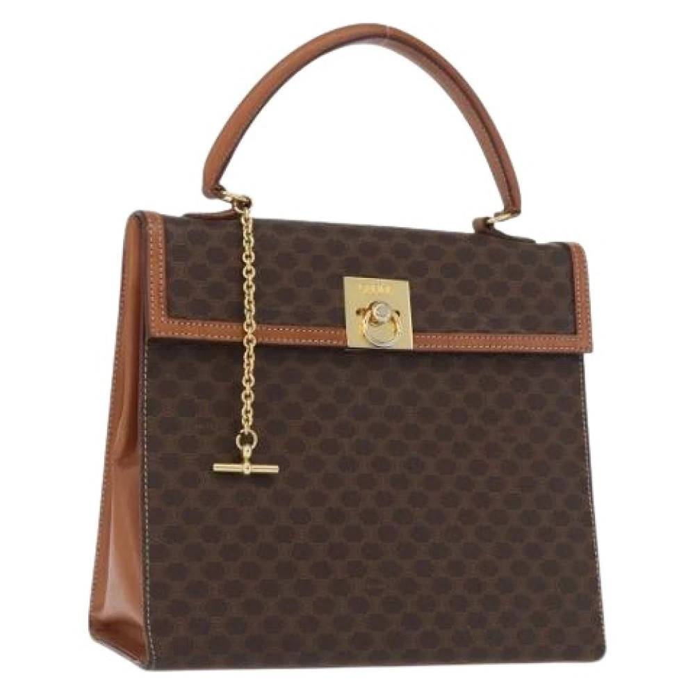 Celine Vintage - Pre-owned Vintage Macadam Canvas Handväska Vintage - Dam - ONE Size - Läder