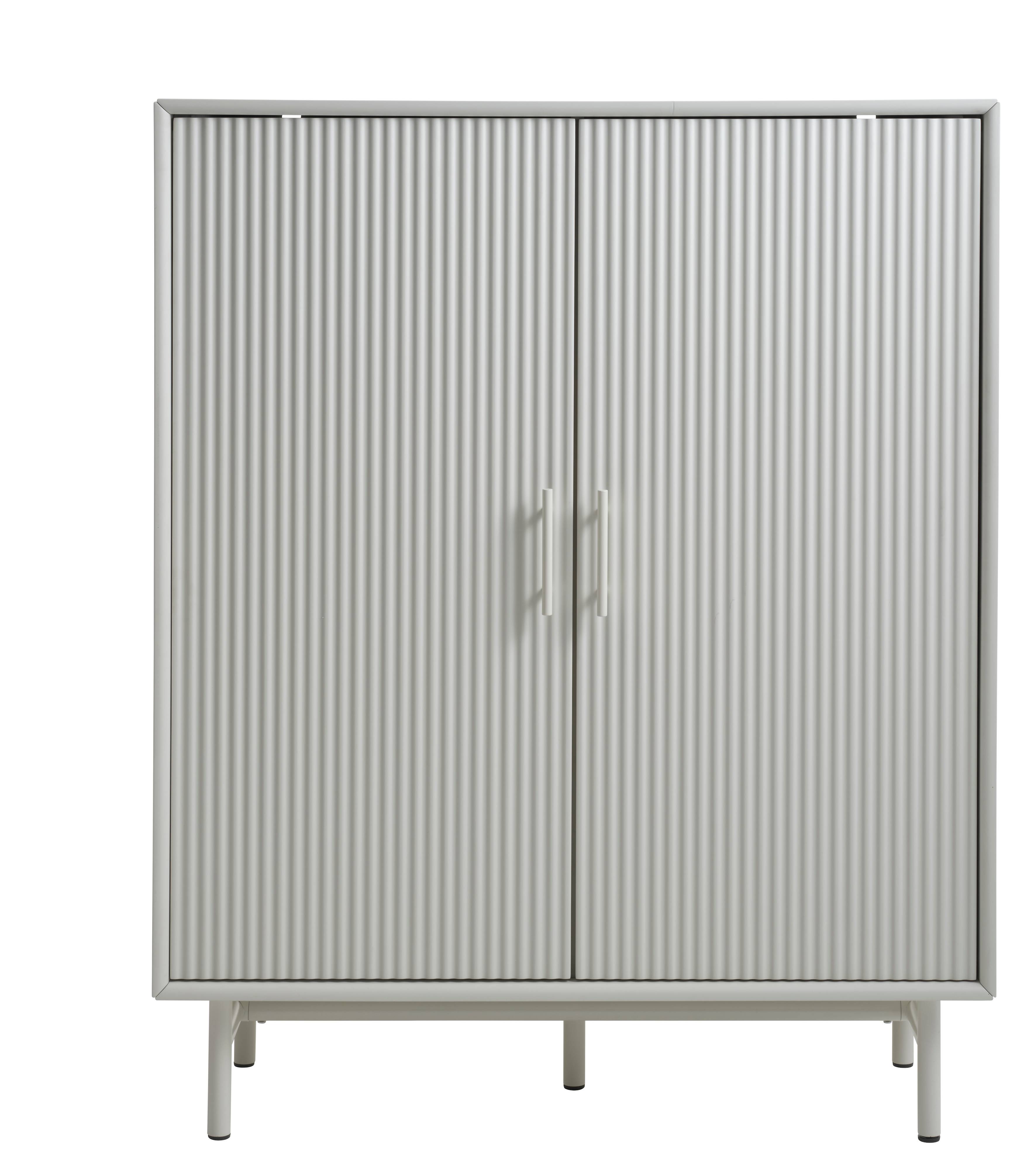 Nordic Home - Julian Skåp Greige 125cm från Sleepo - Grå ((BxDxH): 100 x 40 x 125 cm)
