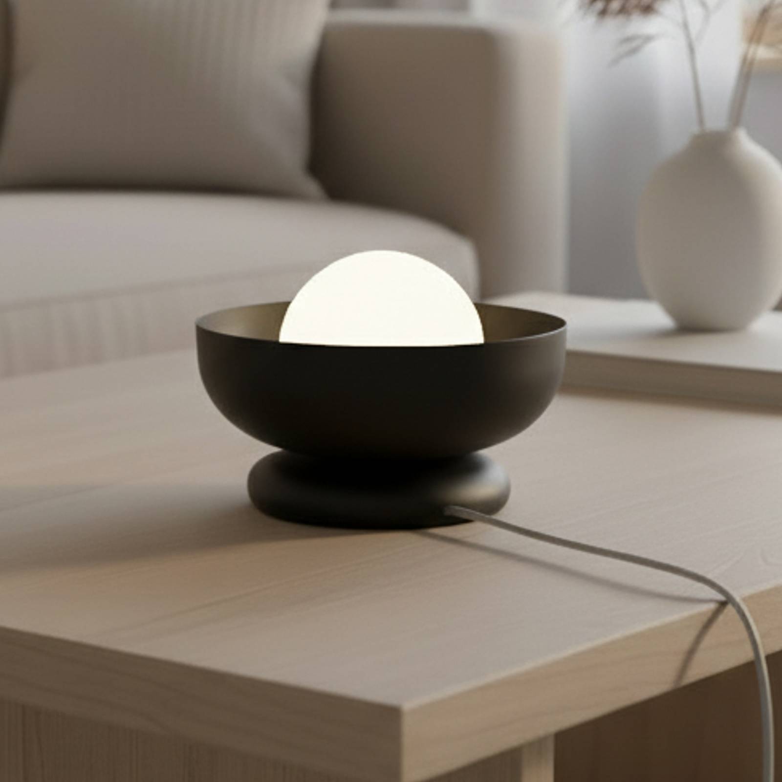 Bordslampa Ozzy LN1 EMIBIG LIGHTING, Svart, Vardagsrum / matsal, Metall, Modern, Bordslampa