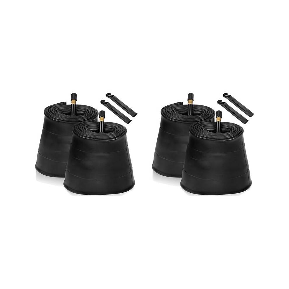 4 Pack 20X4.0 Fat Bike Tube with AV 32mm Valve, Bike Tubes with 2 Tire Levers, for Road/Mountain /E Bike