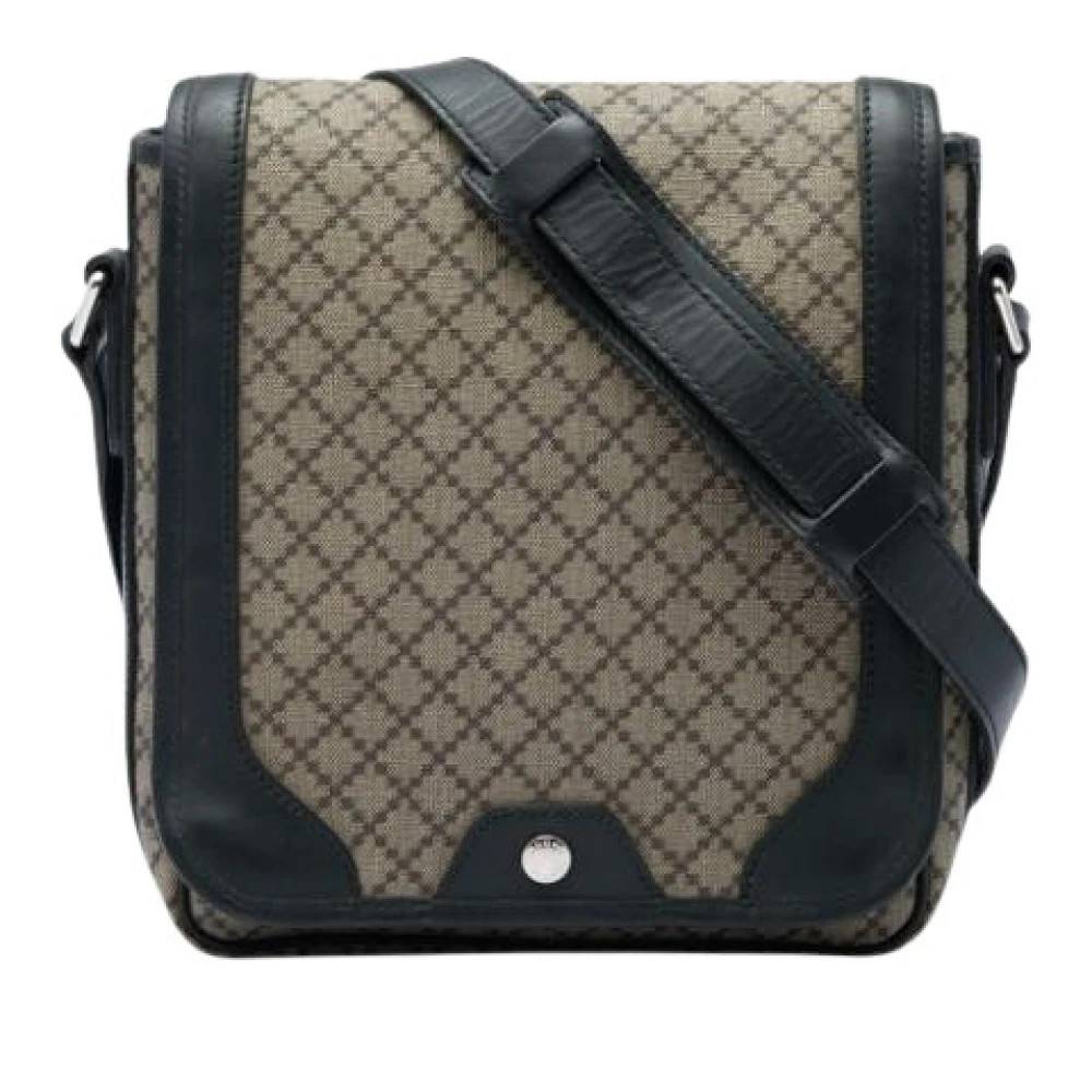 Gucci Vintage Pre-owned Vintage Canvas Crossbody Bag - Vintage - Dame - Beige - ONE SIZE - Uld