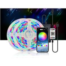 LED Strip Light, 12V Bluetooth Sæt Vandtæt Lavspænding Farverig Fleksibel Fleksibel Tape Light (10m, 540 lamper)