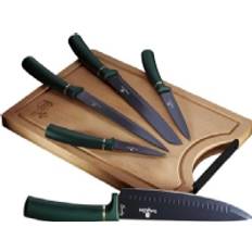 Berlinger Haus 5 KITCHEN KNIVES SET WITH BOARD BERLINGER HAUS BH-2551 EMERALD