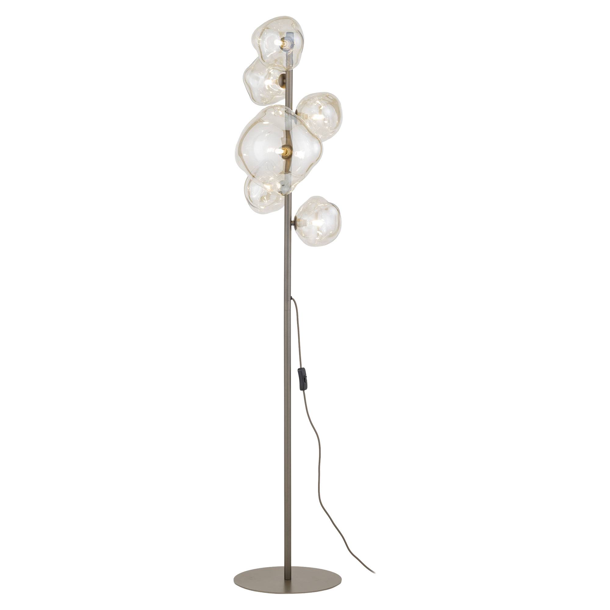 Golvlampa Hexa Elnovi Brun