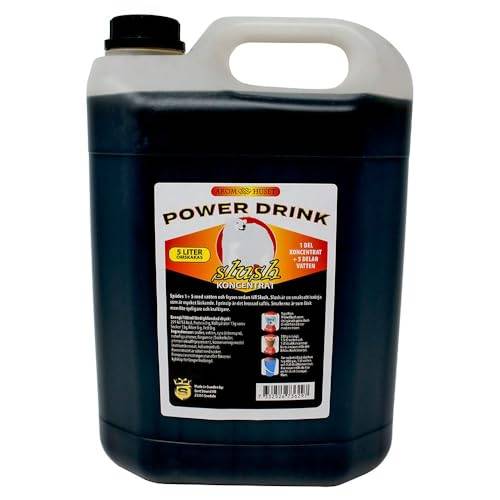 Power Drink-slushkoncentrat 5 l, blandningsförhållande 1:5 | Slush-is | Krossad is | Vattenis | Utan artificiella färgämnen | För slushmaskiner