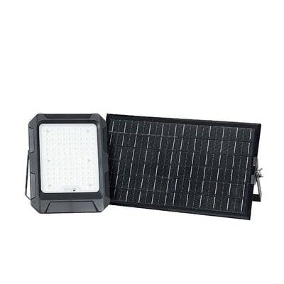15W LED solcelle projektør med solpanel, 4000K, 3.7V, IP65, inkl. fjernbetjening, arbejdslampe, udendørs, neutral kulør