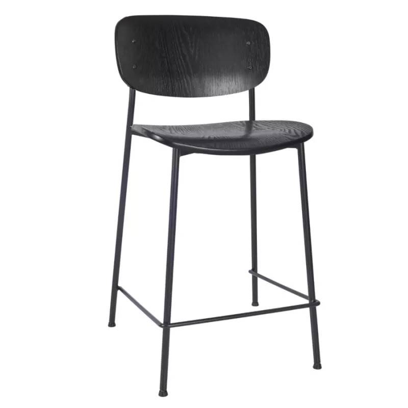 Greenwich barstol (63 cm, Svart, Svart)