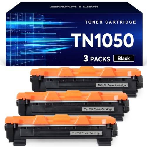 SMARTOMI TN1050 kompatibla tonerkassetter ersättning för Brother TN1050 att använda med HL-1110 DCP-1510 HL-1210W DCP-1610W HL-1112 MFC-1810 HL-1212W MFC-1910W DCP-1612W DCP-1512 (förpackningen kan