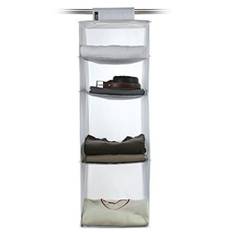Hängande garderob med 4 hyllor DOMO LIVING, 33 x 33 x H103 cm, Vit