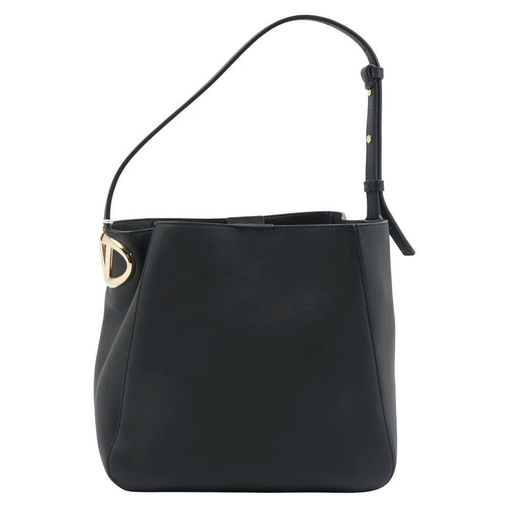 Valentino VLogo Side Bucket Bag - Tasker - Dame - Sort - ONE SIZE - Uld
