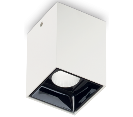 NITRO Påbygningsspot i metal 5,5 x 5,5 cm 1 x 10W LED - Mat hvid