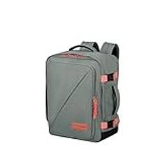American Tourister Take2Cabin - Wizz Air/Vueling kabinväska 30 x 20 x 40 cm, 26,5 L, 0,60 kg, Handbagage, Flygplansryggsäck MS, Grå/Rosa (Sage/Coral)