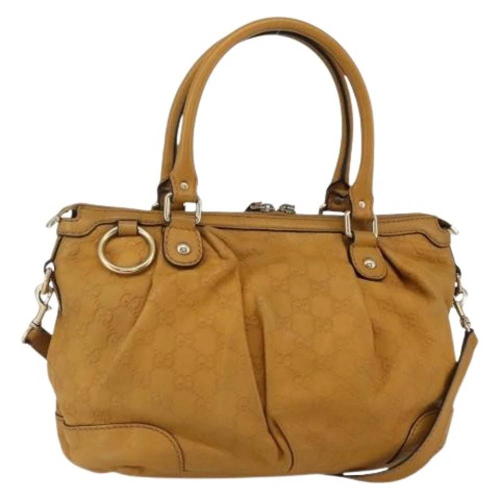 Gucci Vintage Pre-owned Sukey top handle satchel - Vintage - Dame - Brun - ONE SIZE - Uld