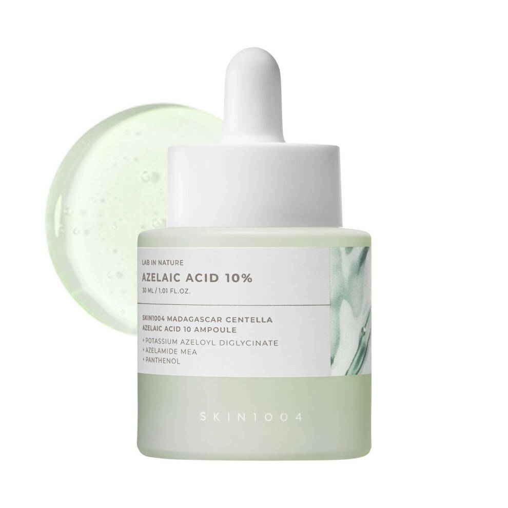 SKIN1004 Azelainsyra 10% Ampoule, Fuktgivande Ansiktsserum för Problemhy & Fet Hy, Rödhetslindrande Serum