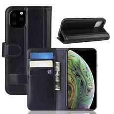 Ægte Læderetui iPhone 11 Pro Sort