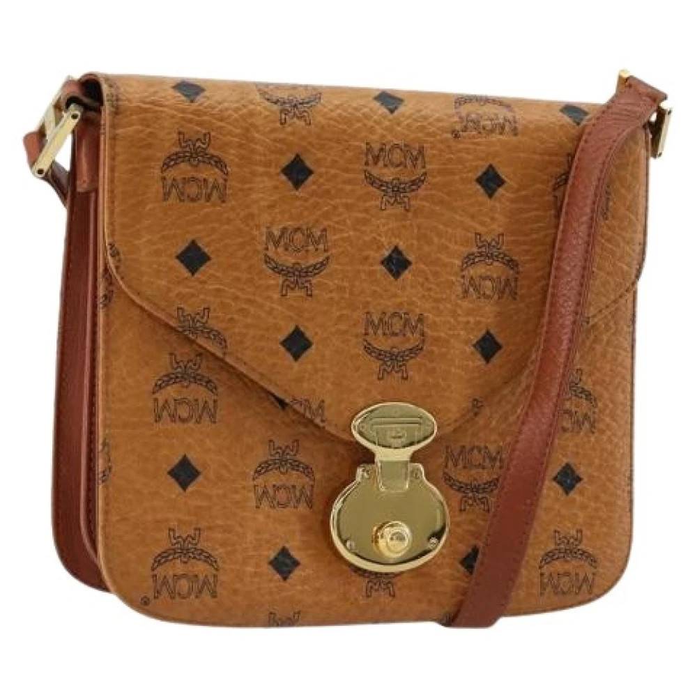 MCM Pre-owned Pre-owned Skuldertaske - Vintage - Dame - Brun - ONE SIZE - Uld