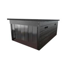Robomow / Black & Decker Robotplæneklipper Garage i træ, 104 x 65 cm - Sort