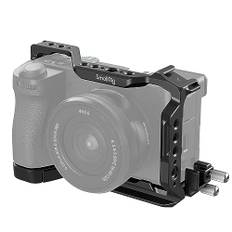 SMALLRIG Alpha 6700 Cage Kit für Sony A6700 mit Einer Kabelklemme für HDMI, Integrierter Schnellwechselplatte für Arca-Typ, Filmkamera-Videokäfig mit Schuhhalterung, 1/4''-20 Gewinde Löcher - 4336