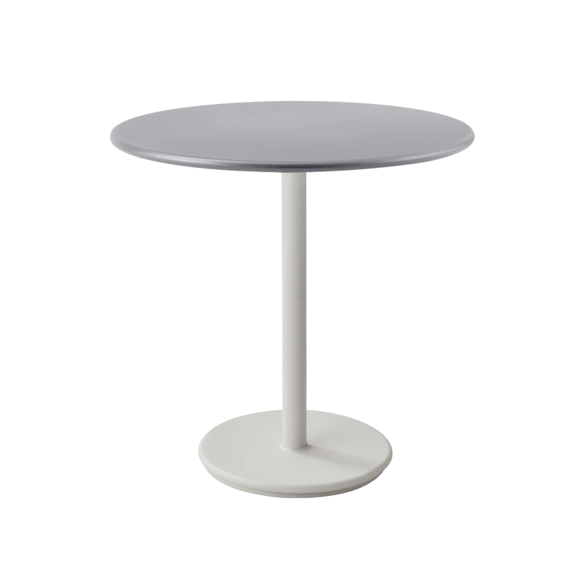 Cane-Line - Cafe bordfod - Go - Sand/bordplade dia. 80 cm - Drop, Go - Light Grey - Grå