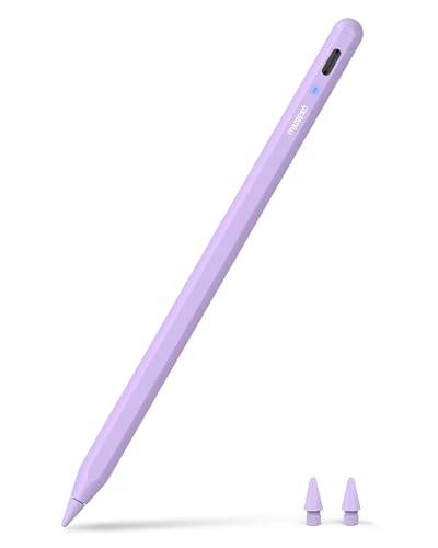 metapen A8 Purple Pen for iPad 2018-2024, Long Battery Life, Palm Reject, Pen for iPad Pro 12.9/11"/13" M4, i-Pad 10/9/8/7/6, Mini 6/5, Air 5/4/3/11" M2