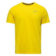 Nike Løbe T-Shirt Dri-FIT UV Miller - Gul/Sølv