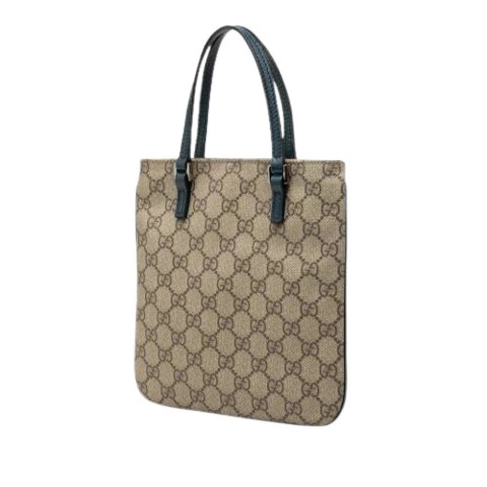 Gucci Vintage Pre-owned Vintage Tote Bag - Vintage - Dame - Beige - ONE SIZE - Læder