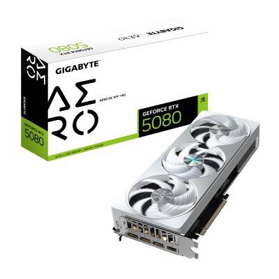 Gigabyte GeForce RTX 5080 Aero OC 16 GB GDDR7, HDMI/3xDP, RGB