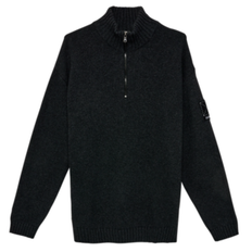 610411 HALFZIP WOOL | BLACK/2001 - S