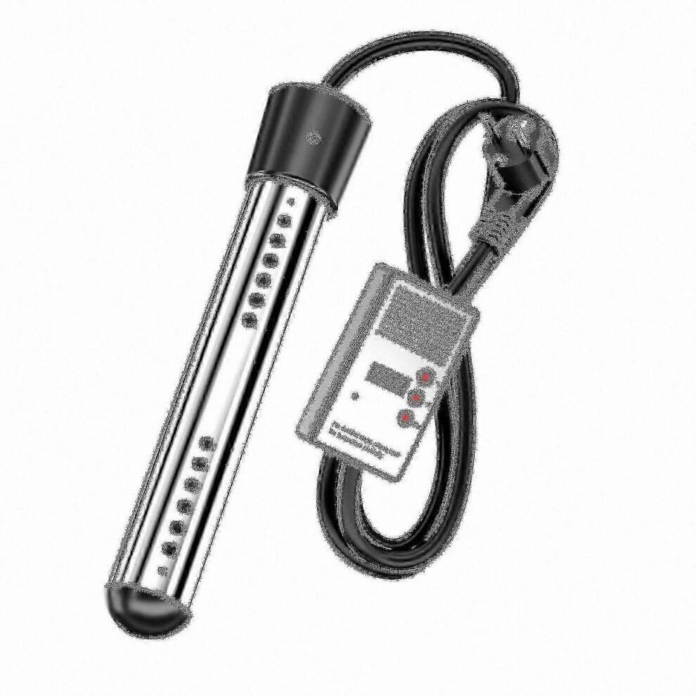 (EU3000W, yellow) 3000W Submersible Pool Heater - Fast Electric Heating with Smart Timer for Pools