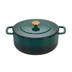 Combekk gjutjärnsgryta med lock 24 cm/3,8 liter, grön - Grön