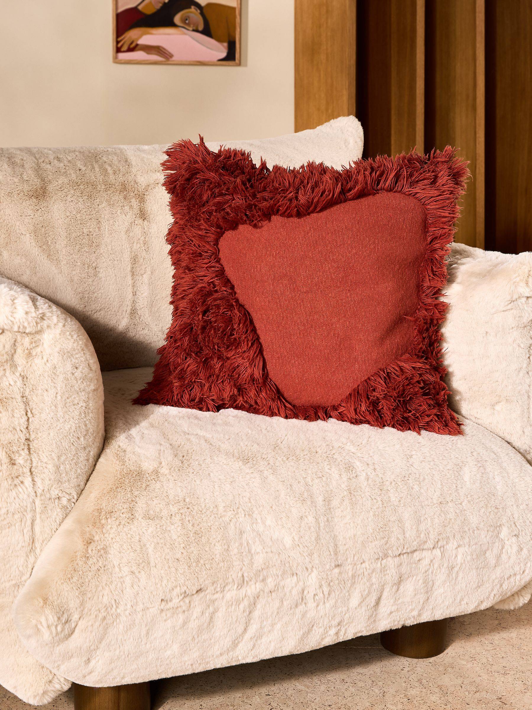 MADE. COM MADE. COM Rust Nera Tufted Cushion