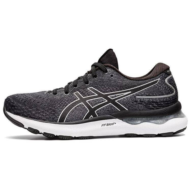 Asics Gel Nimbus 24 Wide Svart Vit Dam Sneakers 1012B199-001 37.5