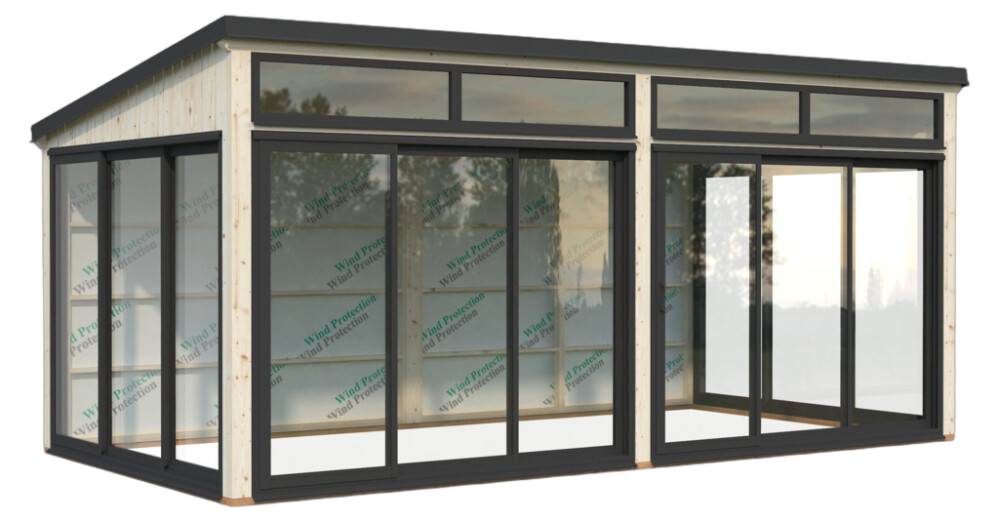 Palmako havestue Saga Slide ubehandlet 16,2 m²