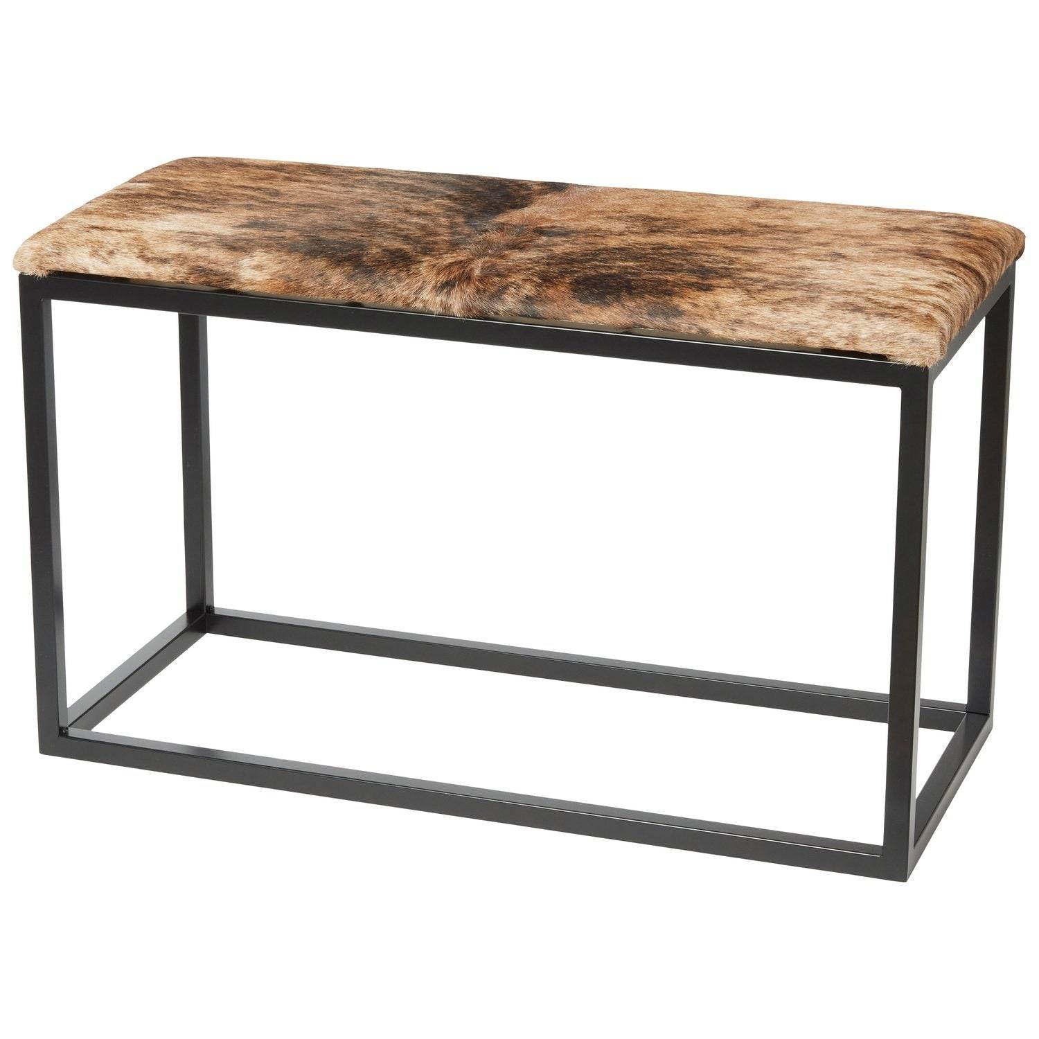 Skinnwille - Palle L Cowhide Brown/Black Bänk