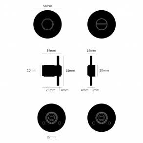 Buster+Punch Dørgreb & Toiletbesætning - Industrielt design - Indendørs - Messing