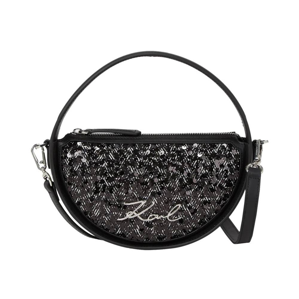Karl Lagerfeld K/Autograph Top Handle - Tasker - Dame - Sort - ONE SIZE - Uld