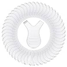 Sibba Mini Y-form ögonfrans borste kam 50 stycken transparent silikon ympning ögonfransar lyft separator för ögonfransar permanentstavar förlängning rengöringstillbehör