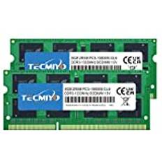 TECMIYO Kompatibel med Apple 16 GB Kit (2 x 8 GB) DDR3 1333 MHz PC3-10600 SODIMM minnesuppgradering kompatibel med MacBook Pro, iMac, Mac Mini