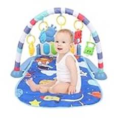 Baby Einstein-låtar och Språkupptäckt Spela Gym med Piano, Matta med Avtagbara Aktivitetsleksaker, Ljus, Ljud och Musik för Nyfödda i åldern 0 Till 36 Månader