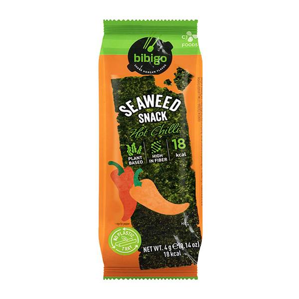 Bibigo Seaweed Snacks Hot Chili – 4g