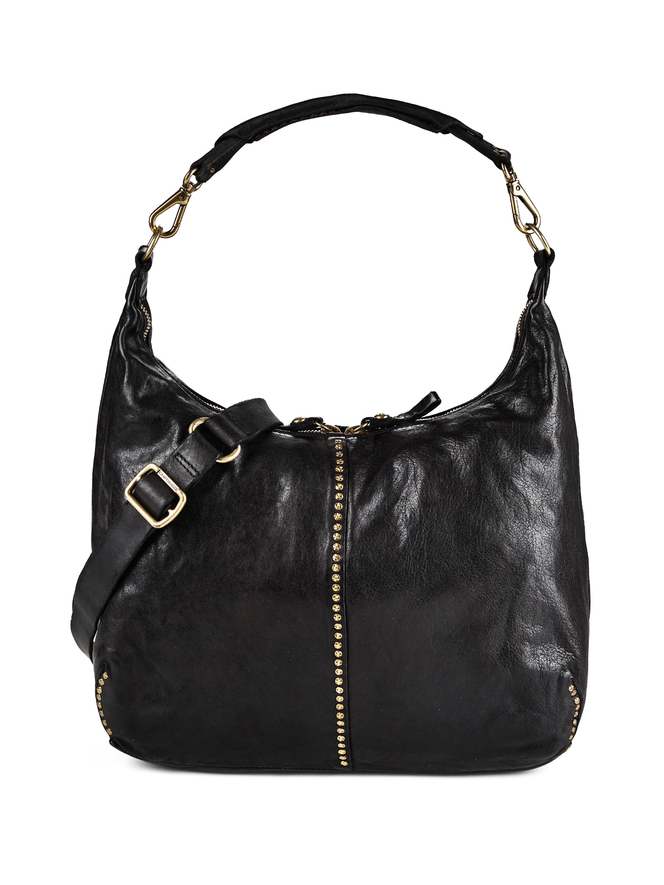Campomaggi Wanda Skuldertaske Læder 38 cm  Sort